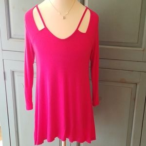Fushia Knit Tunic 💋